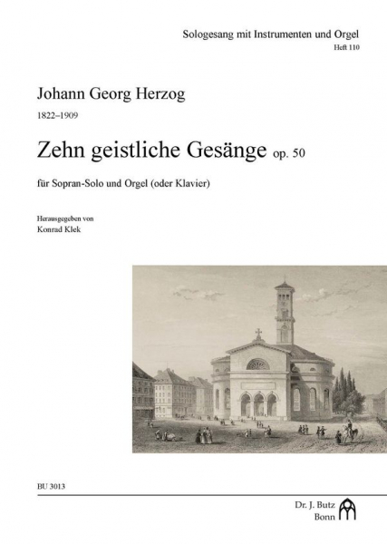 10 geistliche Gesänge op.50 für Sopran-Solo und Orgel (Klavier)