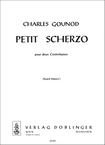 Petit Scherzo für 2 Kontrabässe Spielpartitur