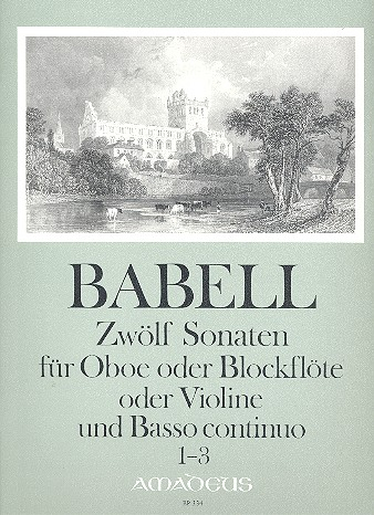 12 Sonaten Band 1 (Nr.1-3) für Oboe (Blockflöte, Violine) und Bc