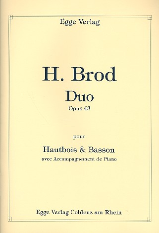 Duo op.43 für Oboe, Fagott und Klavier