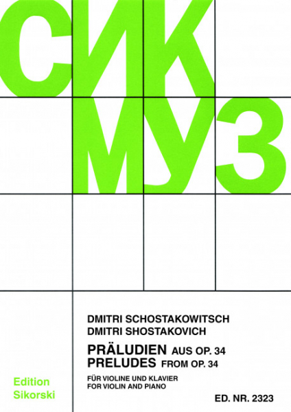 19 Präludien aus op.34 für Violine und Klavier