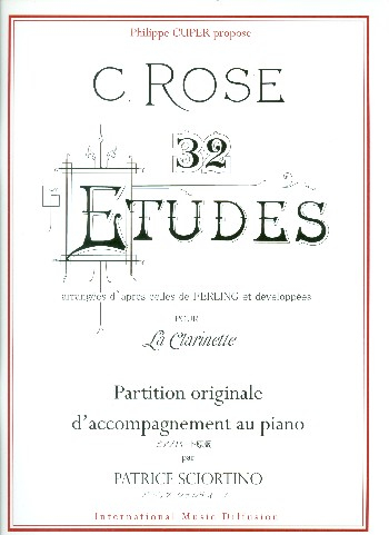 32 Études d&#039;après Ferling (+CD) pour clarinette et piano