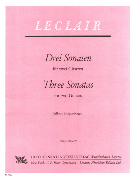 3 Sonaten für 2 Gitarren