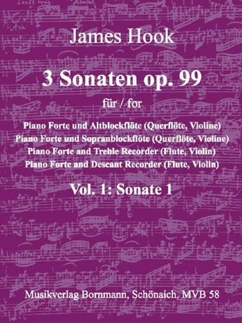 Sonate op.99,1 für Alt- oder Sopranblockflöte (Violine, Flöte)