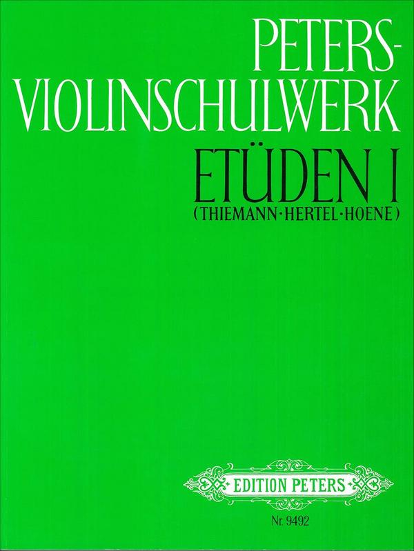 C. F. Peters Ltd & Co. Kg Etüden Für Violine Peters-Violinschulwerk - Etüden 1