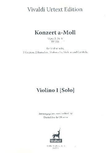 Konzert a-Moll op.3,6 RV356 für Violine und Streichorchester