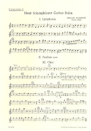 Heut triumphieret Gottes Sohn für Soli (SSATB), Chor (SSATB),