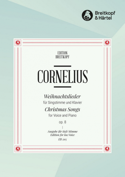 Weihnachtslieder op.8 für tiefe Singstimme und Klavier