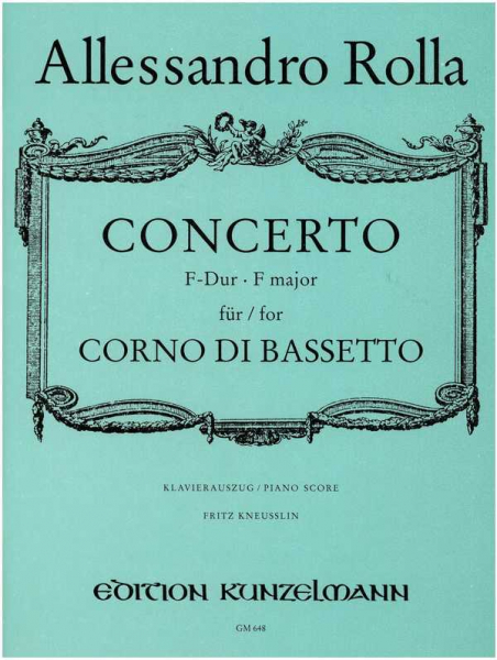 Concerto F-Dur für Bassetthorn und Orchester