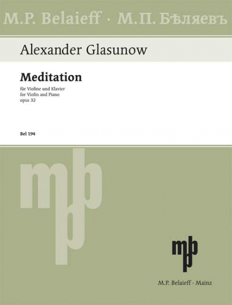Meditation op.32 für Violine und Klavier