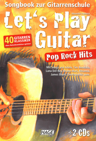 Songbook für Gitarre Let´s play Guitar - Pop Rock Hits