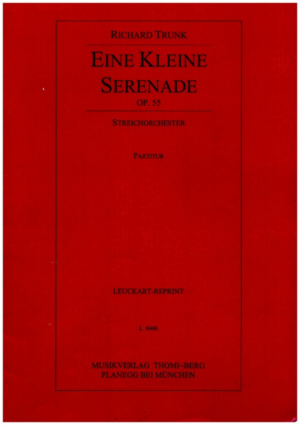 Eine kleine Serenade op.55 für Streichorchester