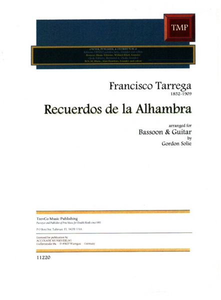 Recuerdos de la Alhambra for bassoon and guitar