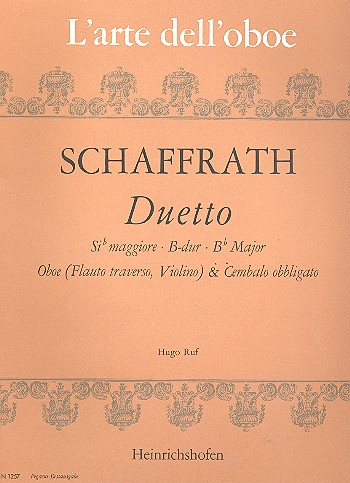 Duett B-Dur für Oboe (Flöte, Violine) und Cembalo (Klavier)