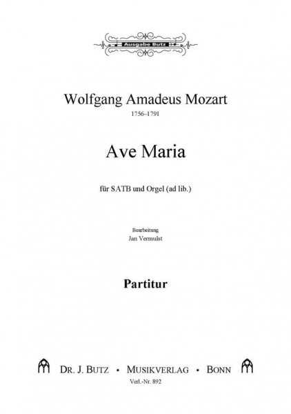 Ave Maria für gem Chor und Orgel
