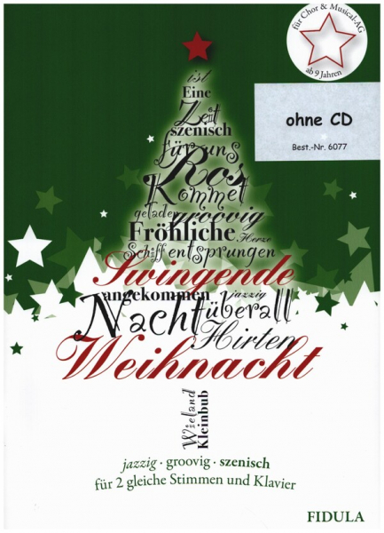 Swingende Weihnacht (+CD) für Kinderchor (Schulchor) und Klavier