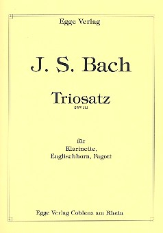 Triosatz BWV583 für Klarinette, Englischhorn und Fagott