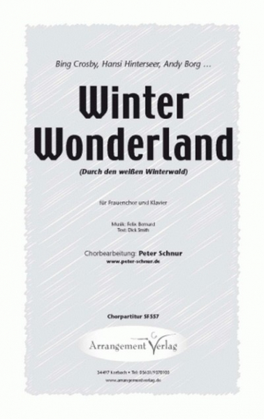 Winter Wonderland (Durch den weißen Winterwald) für Frauenchor (SSA) und Klavier