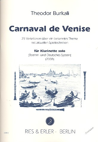 Carneval de Venice (+CD) für Klarinette