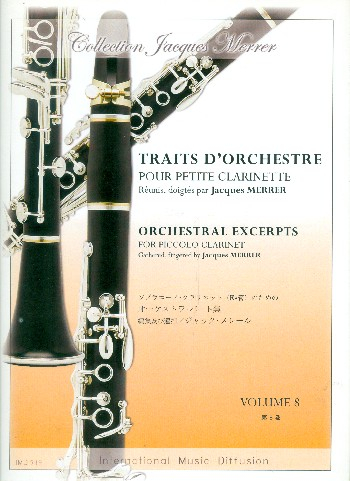 Traits d&#039;orchestre vol.8 pour petite clarinette