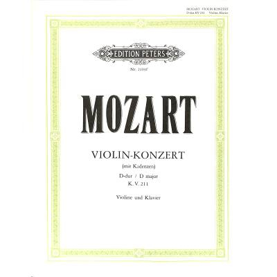 Klavierauszug & Stimme Konzert D-Dur Nr.2 KV211 für Violine und Orchester