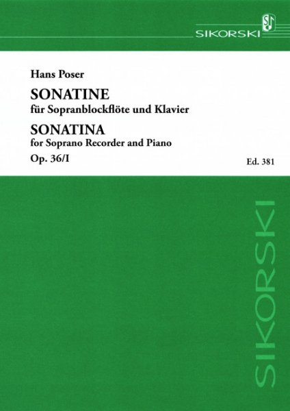 Sonatine op.36,1 für Sopranblockflöte und Klavier