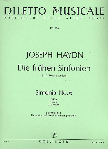 Sinfonie D-Dur Nr.6 Hob.I:6 für Orchester