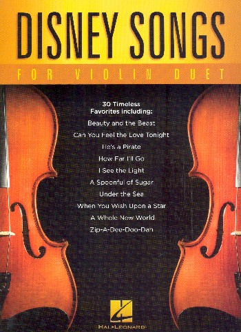 Disney Songs for violin duet