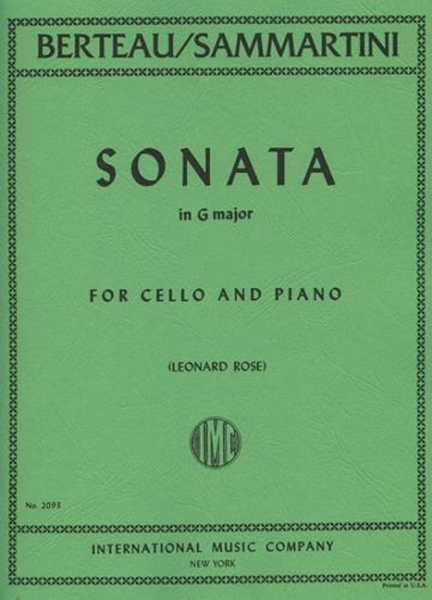 Sonata G major for cello and piano