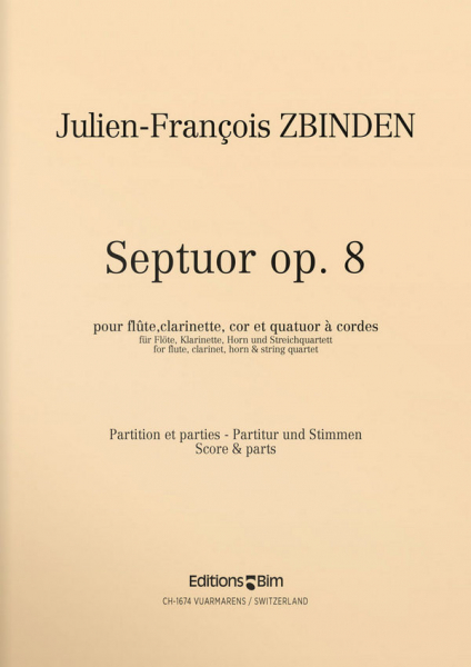 Septett op.8 für Flöte, Klarinette, Horn und Streich-