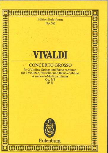 Studienpartitur Concerto grosso a-moll OP 3/8 RV 522 - Antiquariat
