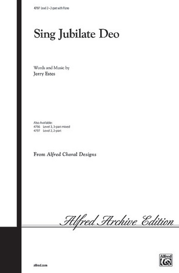 Sing Jubilate Deo for 2-part chorus and piano