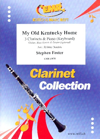 My old Kentucky Home for 3 clarinets and piano (keyboard) (rhythm group ad lib)