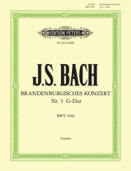 Brandenburgisches Konzert Nr.3 G-Dur BWV1048 für Streichorchester und Bc