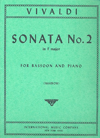 Sonata F major no.2 for bassoon and piano
