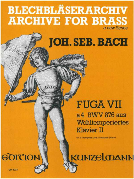 Fuga 7 à 4 BWV876 für 2 Trompeten und 2 Posaunen (Horn)