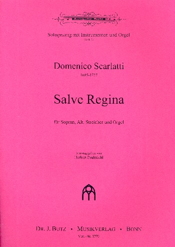 Salve Regina für Sopran, Alt, Streicher und Orgel