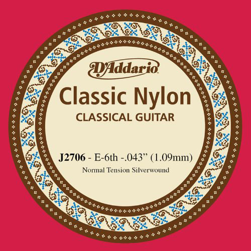 Einzelsaite D´Addario J2706 E6 Classics Student