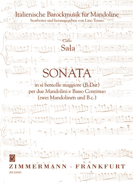 Sonate B-Dur für 2 Mandolinen und Bc