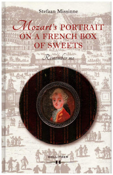 Mozart&#039;s Portrait on a french box of Sweets