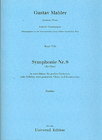 Sinfonie Nr.8 für Orchester Partitur