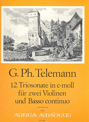 Triosonate c-Moll Nr.12 für 2 Violinen und Bc