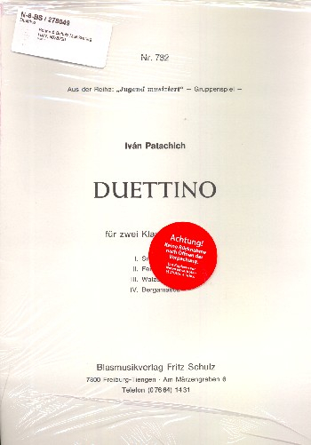 Duettino für 2 Klarinetten