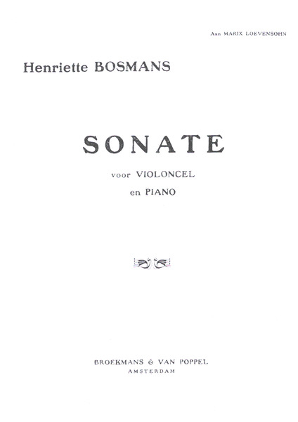 Sonata for violoncello and piano