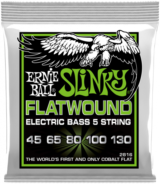 Saitensatz Ernie Ball EB2816 Slinky Flatwound 5-String