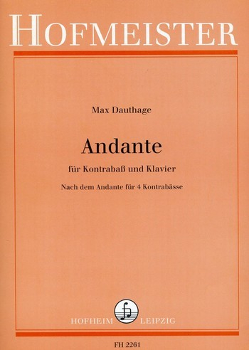 Andante für Kontrabass und Klavier