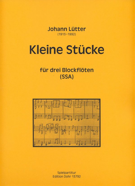 Kleine Stücke für 3 Blockflöten (SSA)