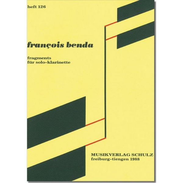 Fragments (1988) für Solo-Klarinette