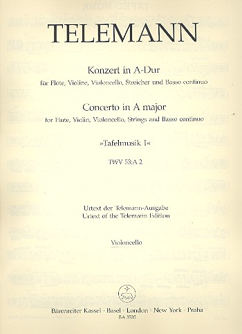 Konzert A-Dur für Flöte, Violine und Streicher