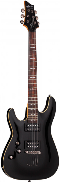 Lefthand E-Gitarre Schecter Omen 6 LH - BK
